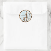 Rond Sticker Safari Boy BLUE CHE 1 (Sac)