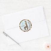 Rond Sticker Safari Boy BLUE CHE 1 (Enveloppe)