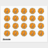 Rond Sticker Safari Boy Green TY C2B (Feuille)