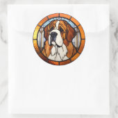 Rond Sticker Saint Bernard Dog (Sac)