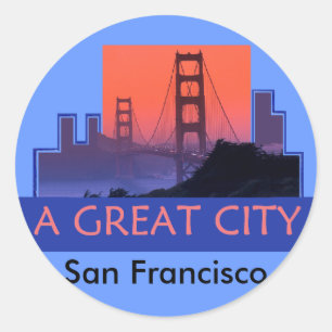 Rond Sticker SAN FRANCISCO