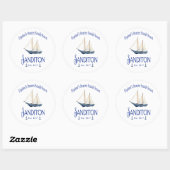 Rond Sticker Sanditon Seaside Resort (Feuille)