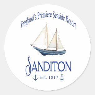 Rond Sticker Sanditon Seaside Resort
