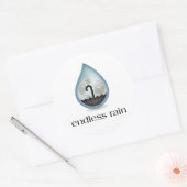Rond Sticker sans fin pour pluie (Enveloppe)