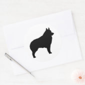 Rond Sticker Schipperke 1 (Enveloppe)