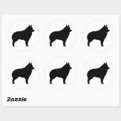 Rond Sticker Schipperke 1 (Feuille)