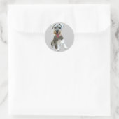 Rond Sticker Schnauzer miniature (Sac)