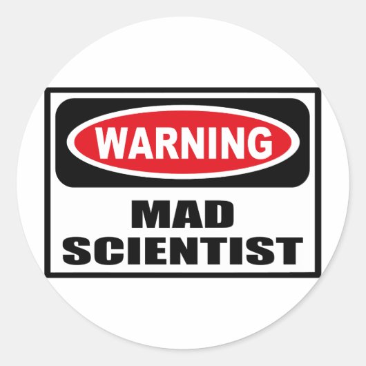 Rond Sticker SCIENTIFIQUE MAD (Devant)