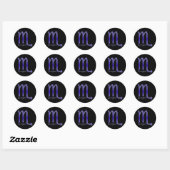 Rond Sticker Scorpio (Feuille)