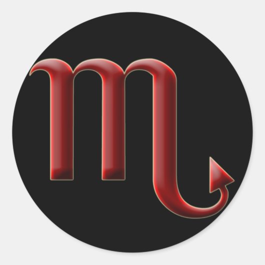 Rond Sticker Scorpio #2 (Devant)