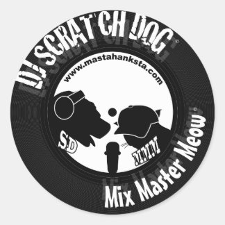 Rond Sticker Scratchdog Hanksta