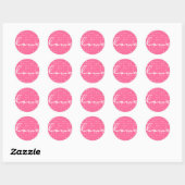 Rond STICKER / SEAL :: amour (Feuille)