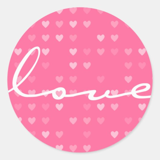 Rond STICKER / SEAL :: amour (Devant)
