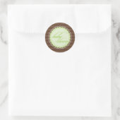 Rond STICKER / SEAL :: baby shower (Sac)
