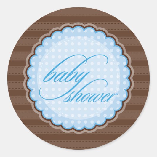 Rond STICKER / SEAL :: baby shower (Devant)