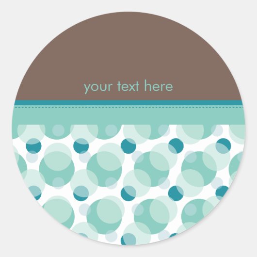 Rond STICKER SEAL :: Bonjour bébé 1 (Devant)