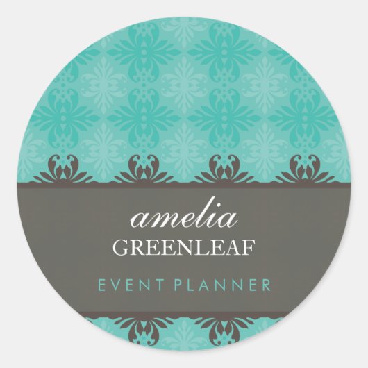 Rond STICKER SEAL :: design à motif 5 (Devant)