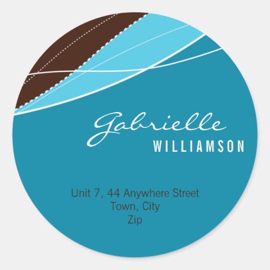 Rond STICKER SEAL :: élégance moderne 9 (Devant)