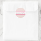 Rond STICKER SEAL :: joliment artisanal 2 (Sac)