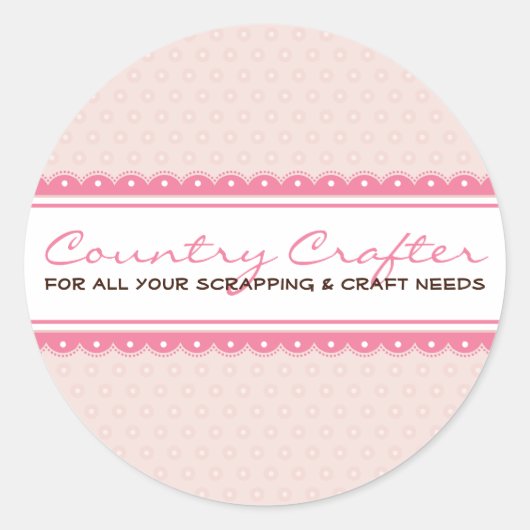 Rond STICKER SEAL :: joliment artisanal 2 (Devant)