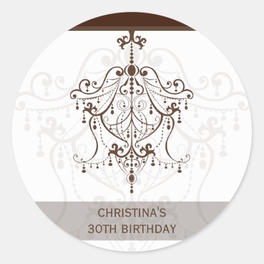 Rond STICKER / SEAL :: lustre 1 (Devant)