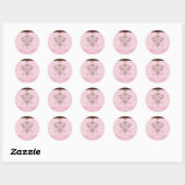 Rond STICKER / SEAL :: lustre 2 (Feuille)