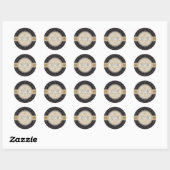 Rond STICKER SEAL :: mandala 1 (Feuille)
