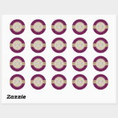 Rond STICKER SEAL :: mandala 4 (Feuille)