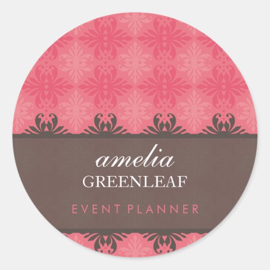 Rond STICKER SEAL :: stylish à motif 11 (Devant)