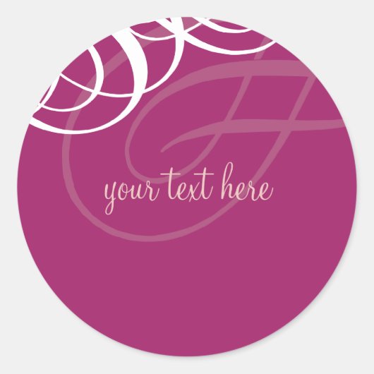Rond STICKER SEAL :: vogue design 10 (Devant)