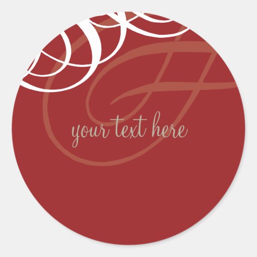 Rond STICKER SEAL :: vogue design 11 (Devant)