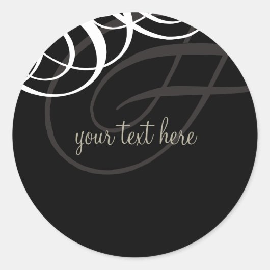 Rond STICKER SEAL :: vogue design 15 (Devant)