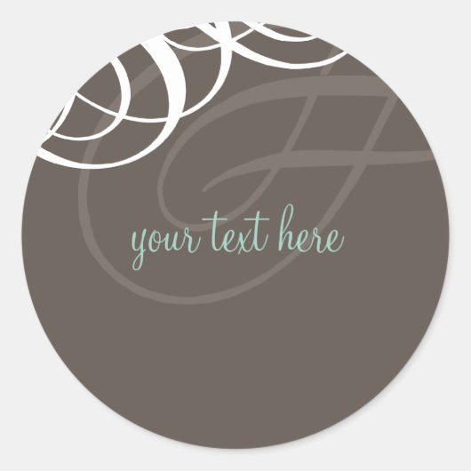 Rond STICKER SEAL :: vogue design 4 (Devant)