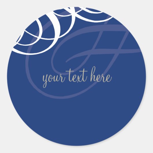 Rond STICKER SEAL :: vogue design 6 (Devant)