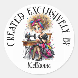 Rond Sticker Seamstress