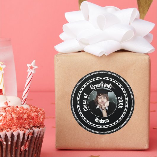 Rond Sticker Senior Pictures (Fête)