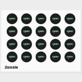 Rond Sticker sensé (Feuille)