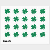 Rond Sticker shamrock (Feuille)