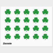 Rond Sticker shamrock (Feuille)