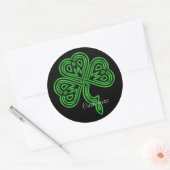 Rond Sticker Shamrock celtique Lucky (Enveloppe)