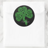 Rond Sticker Shamrock celtique Lucky (Sac)