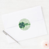 Rond Sticker Shamrock de St. Pats "Irlandais pour une j (Enveloppe)