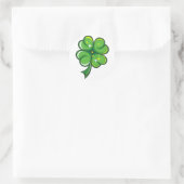 Rond Sticker shamrock St. Patrick's Day (Sac)