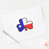Rond Sticker Shamrock texan (Enveloppe)