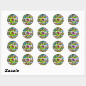 Rond Sticker Sheets de collage de Venice Beach (Feuille)