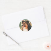 Rond Sticker Sheltie (Enveloppe)