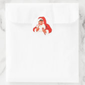 Rond Sticker Shhhh Père Noël (Sac)