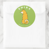 Rond Sticker Shiba (Sac)