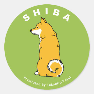 Rond Sticker Shiba