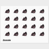 Rond Sticker Shih Tzu BFF (Feuille)